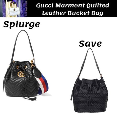 gucci bucket bag dupe|Gucci marmont bag dupe.